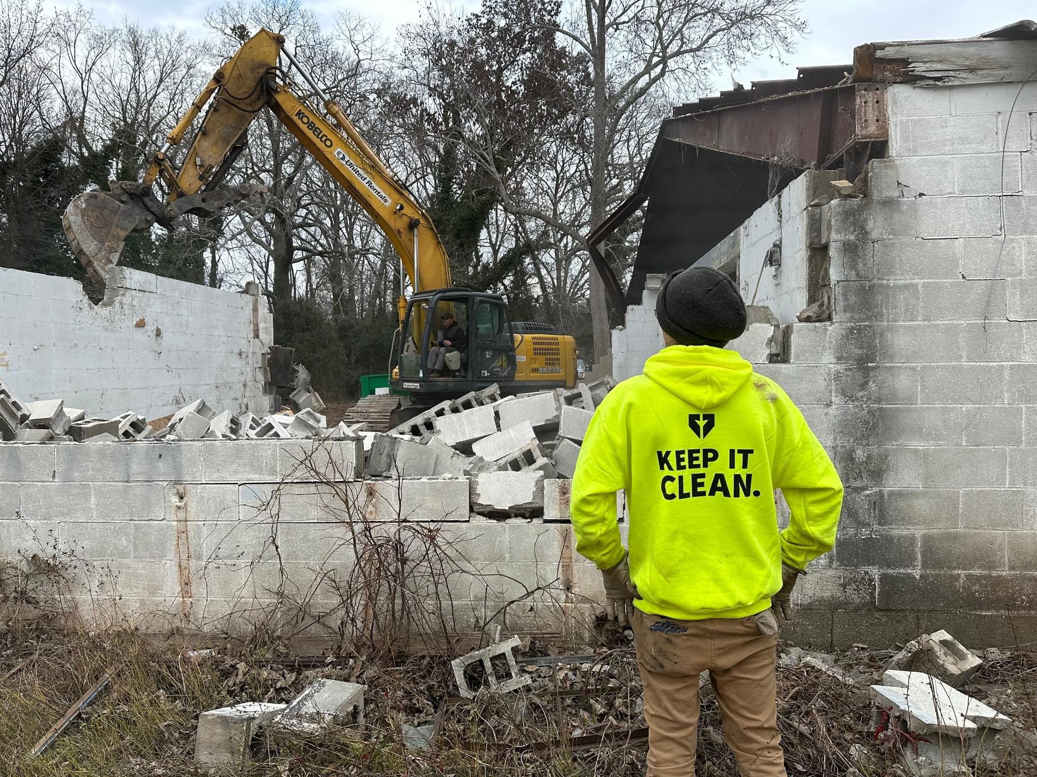 Spartan Waste team at Demolition Project.