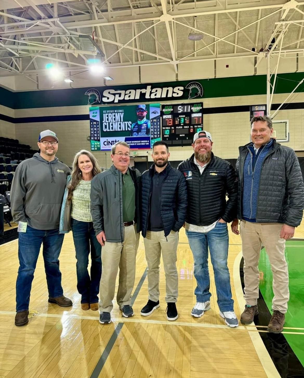 Spartan Waste team showing support at USC Upstate